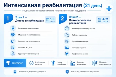 Реабилитация за 21 день в Донецке